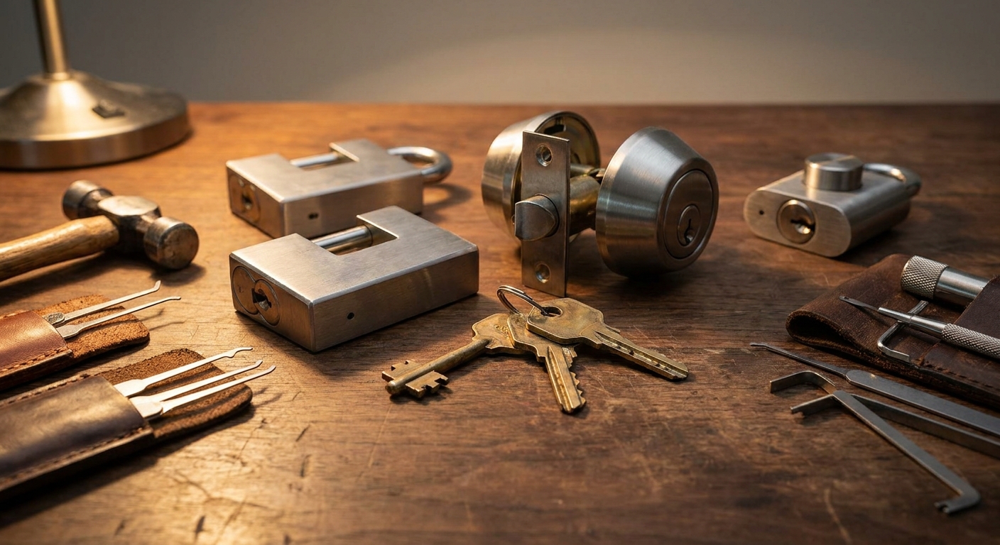 Professional lock rekey and replacement hardware